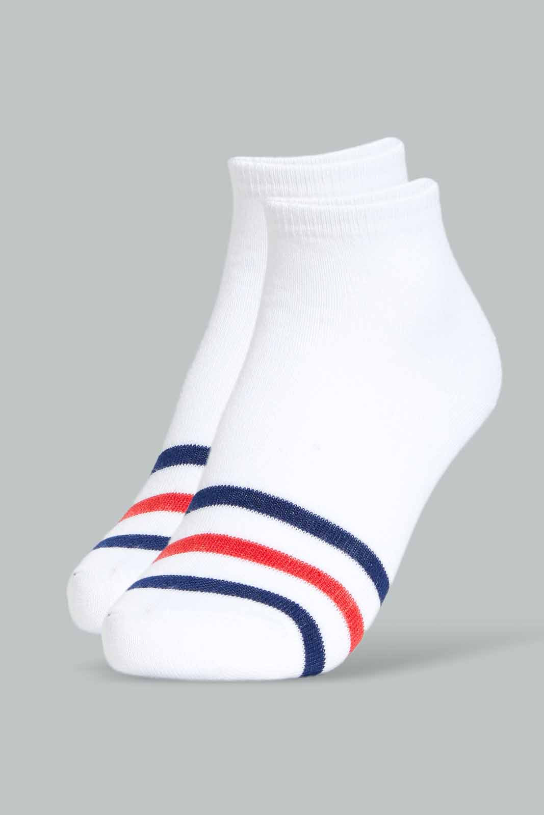 Redtag-Assorted-3Pk-Stripe-And-Plain-Socks-365,-BOY-Socks,-Category:Socks,-Colour:White,-ESS,-Filter:Boys-(2-to-8-Yrs),-New-In,-New-In-BOY-APL,-Non-Sale,-Section:Kidswear-Boys-