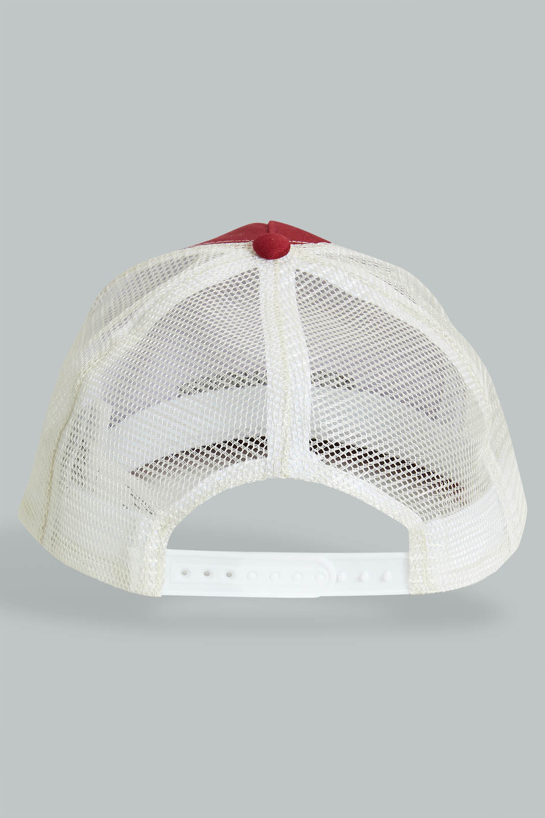 Redtag-Burgundy-And-White-Embroidered-Cap-For-Men-Colour:Burgundy,-Colour:White,-Filter:Men's-Accessories,-Men-Caps,-New-In,-New-In-Men-ACC,-Non-Sale,-S22B-Men's-