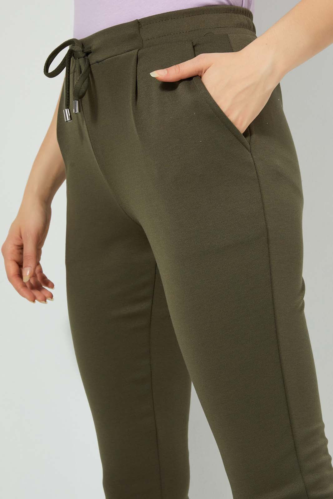 Redtag-Olive-Tapered-Leg-Turn-Up-Trouser-Trousers-Women's-