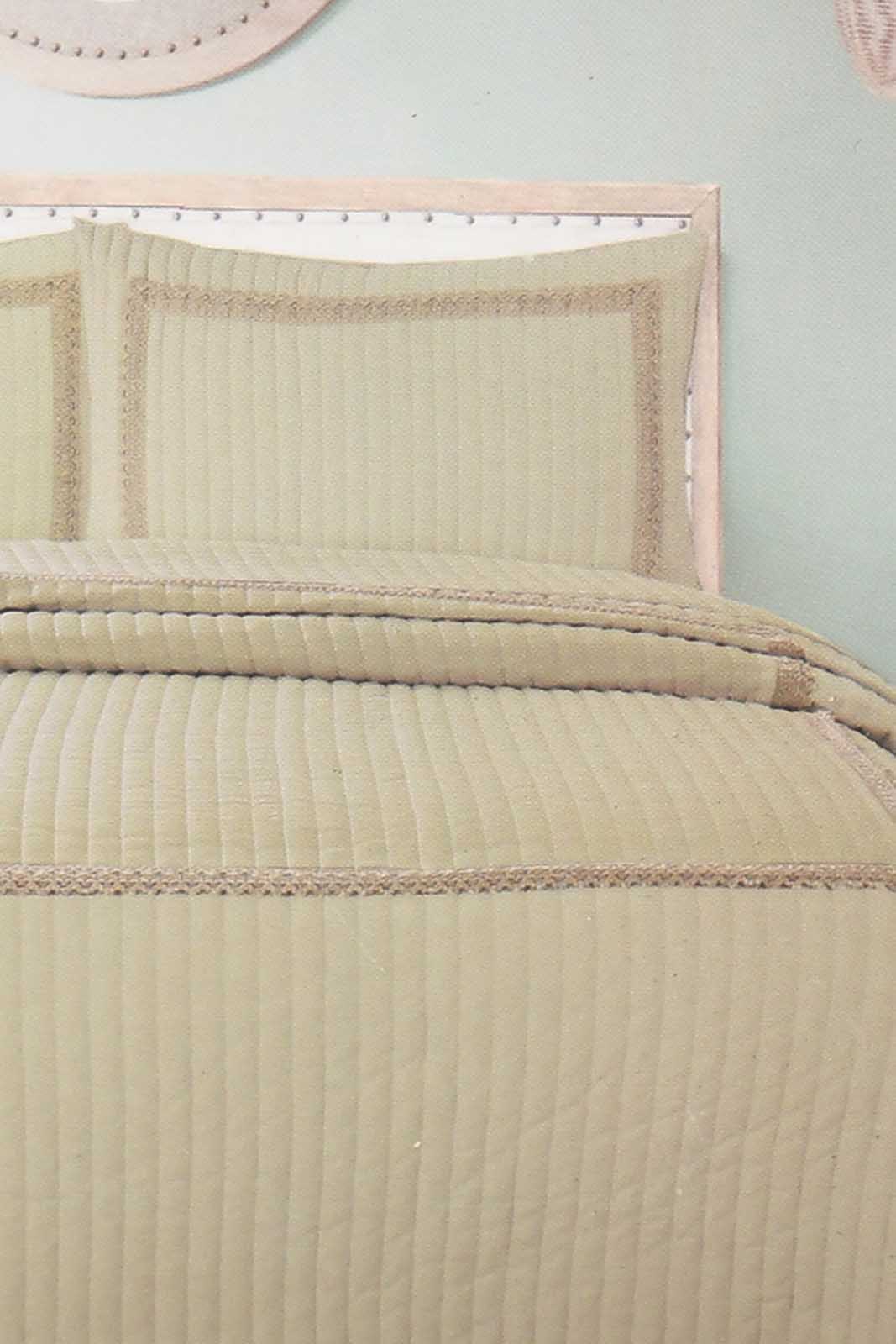 Redtag-Pink-Bedspread-Set-With-Lace-(Double-Size)-Bedspreads-Home-Bedroom-