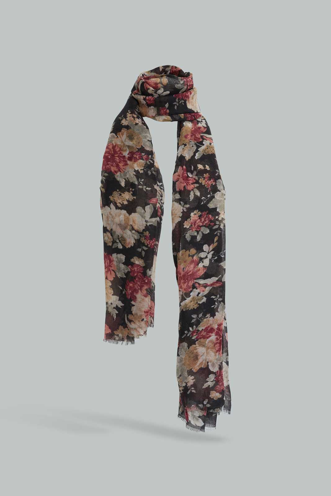 Redtag-Multi-Color-Floral-Printed-Scarf-Fashion-Scarves-Girls-