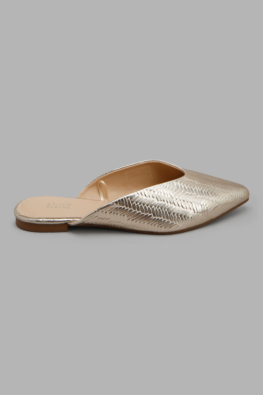 Redtag-Gold-Weave-Closed-Toe-Mule-Category:Shoes,-Colour:Gold,-Filter:Women's-Footwear,-New-In,-New-In-Women-FOO,-Non-Sale,-Section:Women,-W22A,-Women-Shoes-Women's-