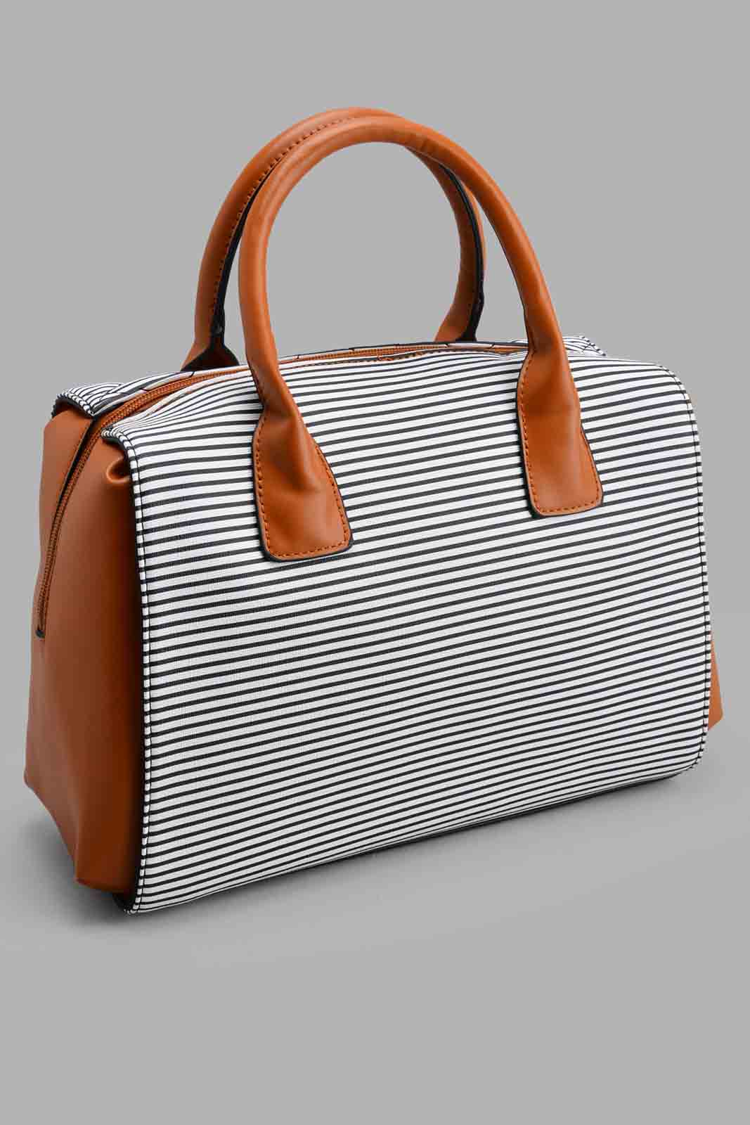 Redtag-Multicolour-Nautical-Stripe-Day-Bag-Day-Bags-Women-
