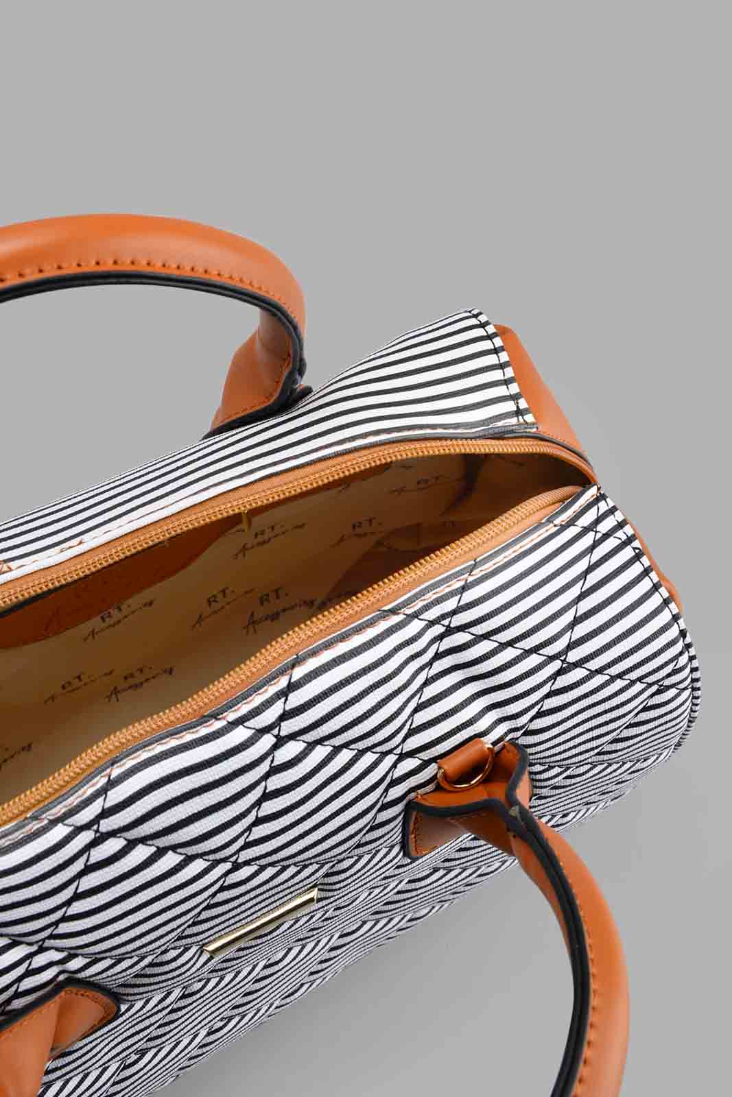 Redtag-Multicolour-Nautical-Stripe-Day-Bag-Day-Bags-Women-