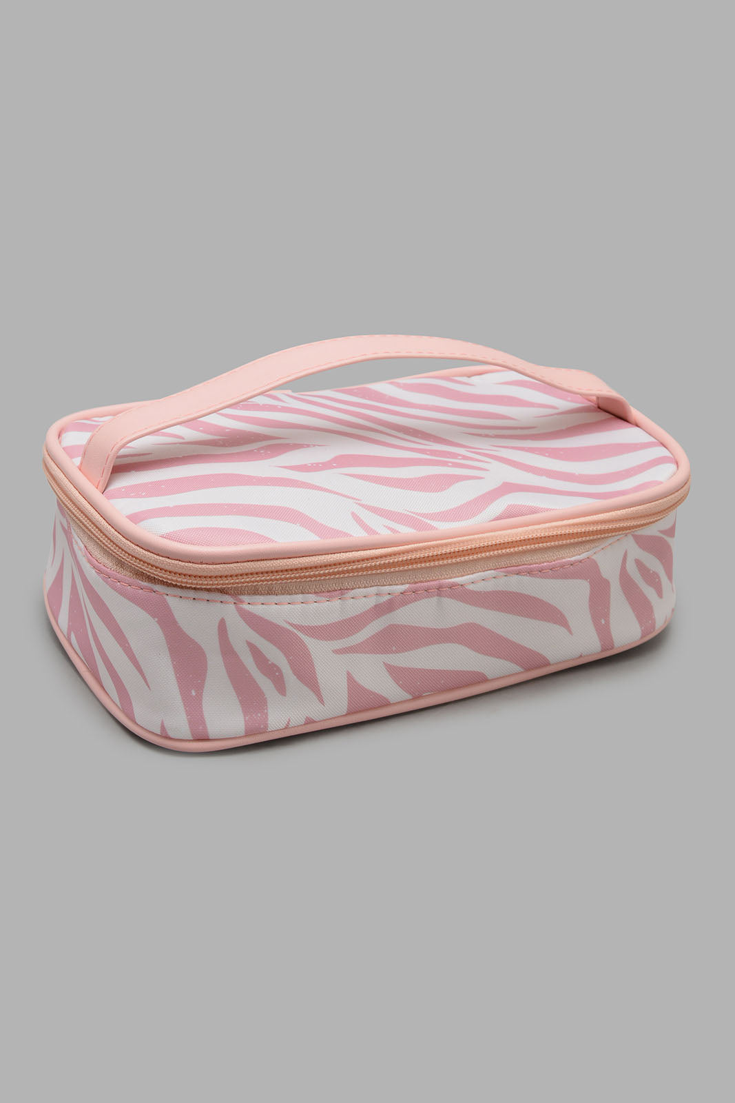 Redtag-Pink-And-White-Stripe-Cosmetic-Pouches-Category:Cosmetics,-Colour:Pink,-Filter:Women's-Accessories,-New-In,-New-In-Women-ACC,-Non-Sale,-S22C,-Section:Women,-Women-Cosmetics-Women-