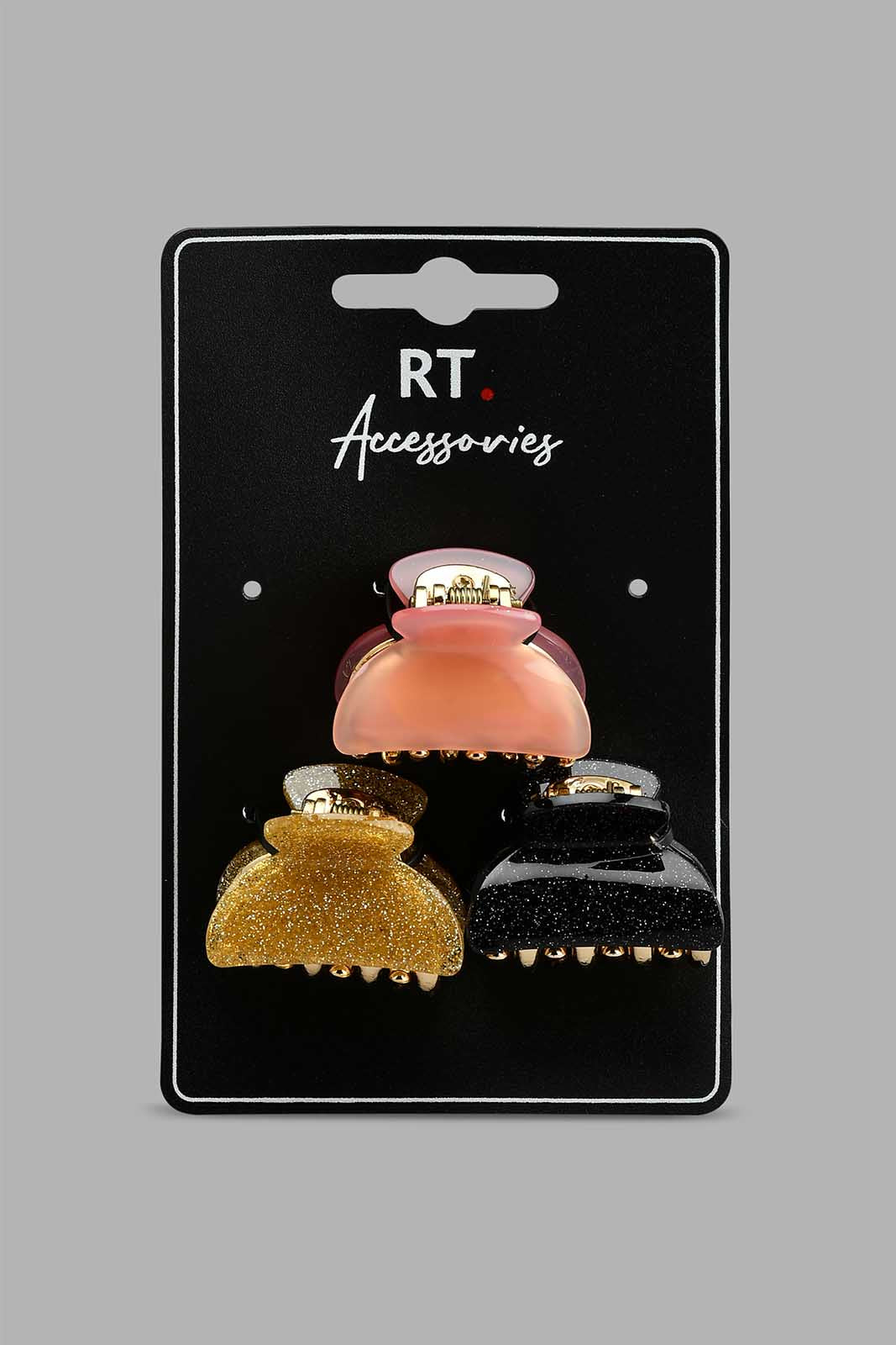Redtag-Assorted-Hair-Clip-Set-(3-Piece)-Colour:Assorted,-Filter:Women's-Accessories,-New-In,-New-In-Women-ACC,-Non-Sale,-S22A,-Women-Hair-Clips-Women-