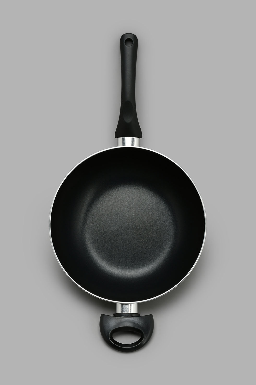 Redtag-Black-Aluminum-Non-Stick-Wok-Pan-(24cm)-Pans-Home-Dining-