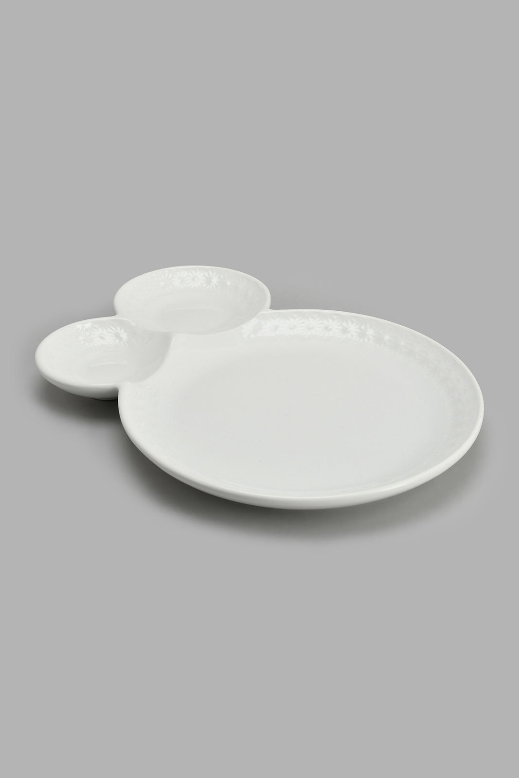 Redtag-White-Embossed-Serving-Set-(6-Piece)-Serving-Sets-Home-Dining-