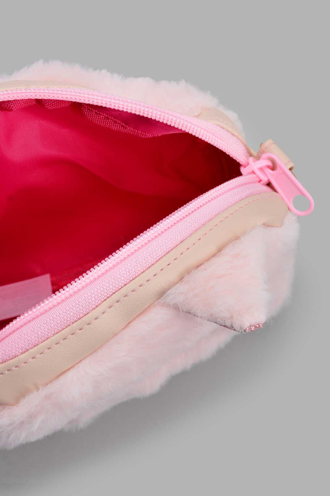 Redtag-Pink-Faux-Fur-Cross-Body-Bag-Category:Bags,-Colour:Pink,-Filter:Girls-Accessories,-GIR-Bags,-New-In,-New-In-GIR-ACC,-Non-Sale,-S22C,-Section:Girls-(0-to-14Yrs)-Girls-