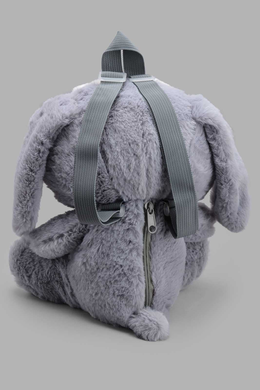 Redtag-Grey-Faux-Fur-Backpack-Category:Bags,-Colour:Grey,-Filter:Girls-Accessories,-GIR-Bags,-New-In,-New-In-GIR-ACC,-Non-Sale,-S22C,-Section:Girls-(0-to-14Yrs)-Girls-