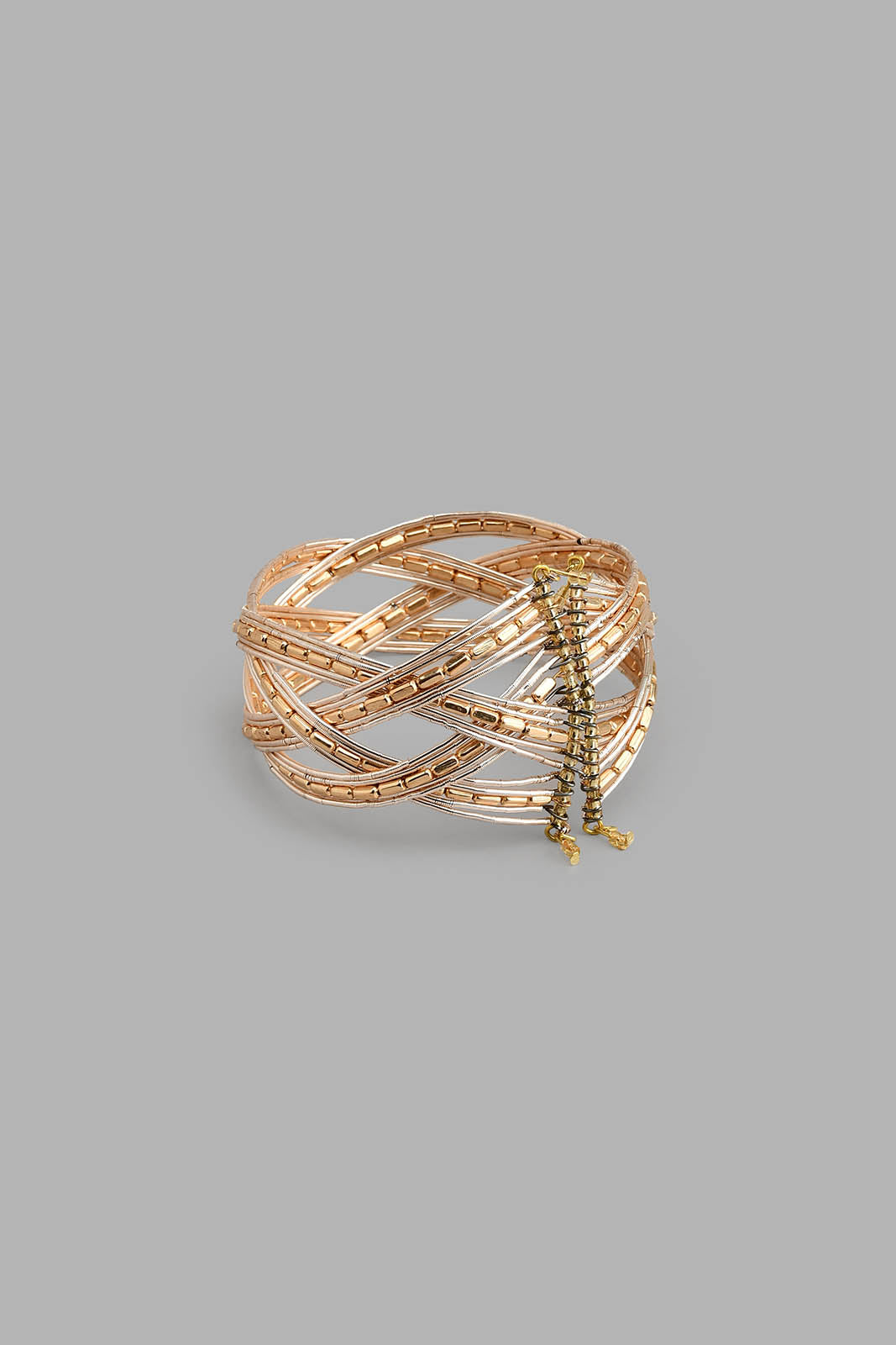 Redtag-Gold-Cuff-Bracelet-For-Women-Colour:Gold,-Filter:Women's-Accessories,-New-In,-New-In-Women-ACC,-Non-Sale,-S22B,-Women-Jewellery-Women-