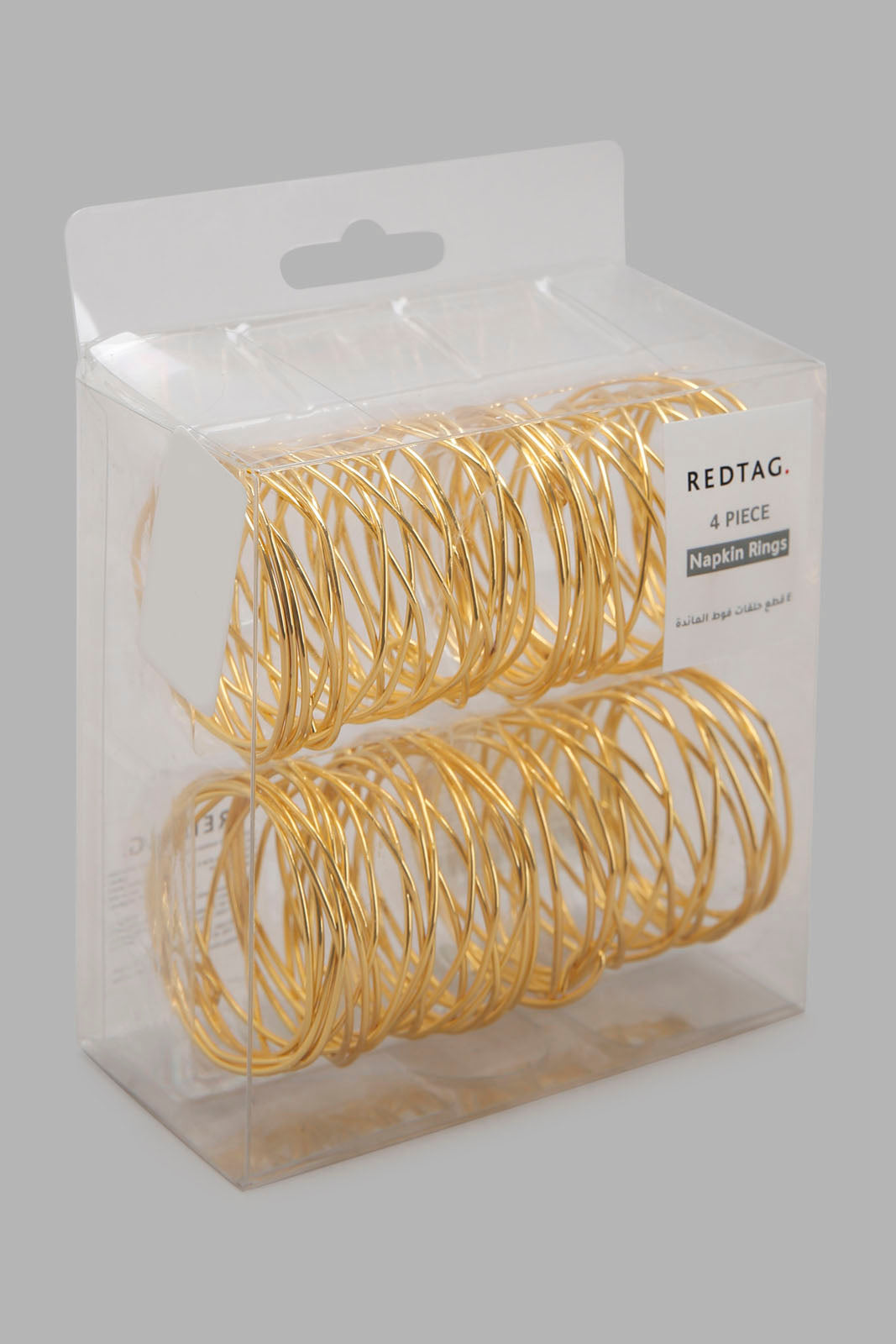 Redtag-Gold-Round-Napkin-Ring
(4-Piece)-Category:Napkins-&-Tissues,-Colour:Gold,-Filter:Home-Dining,-HMW-DIN-Kitchen-Accessories,-Non-Sale,-S22C,-Section:Homewares-Home-Dining-