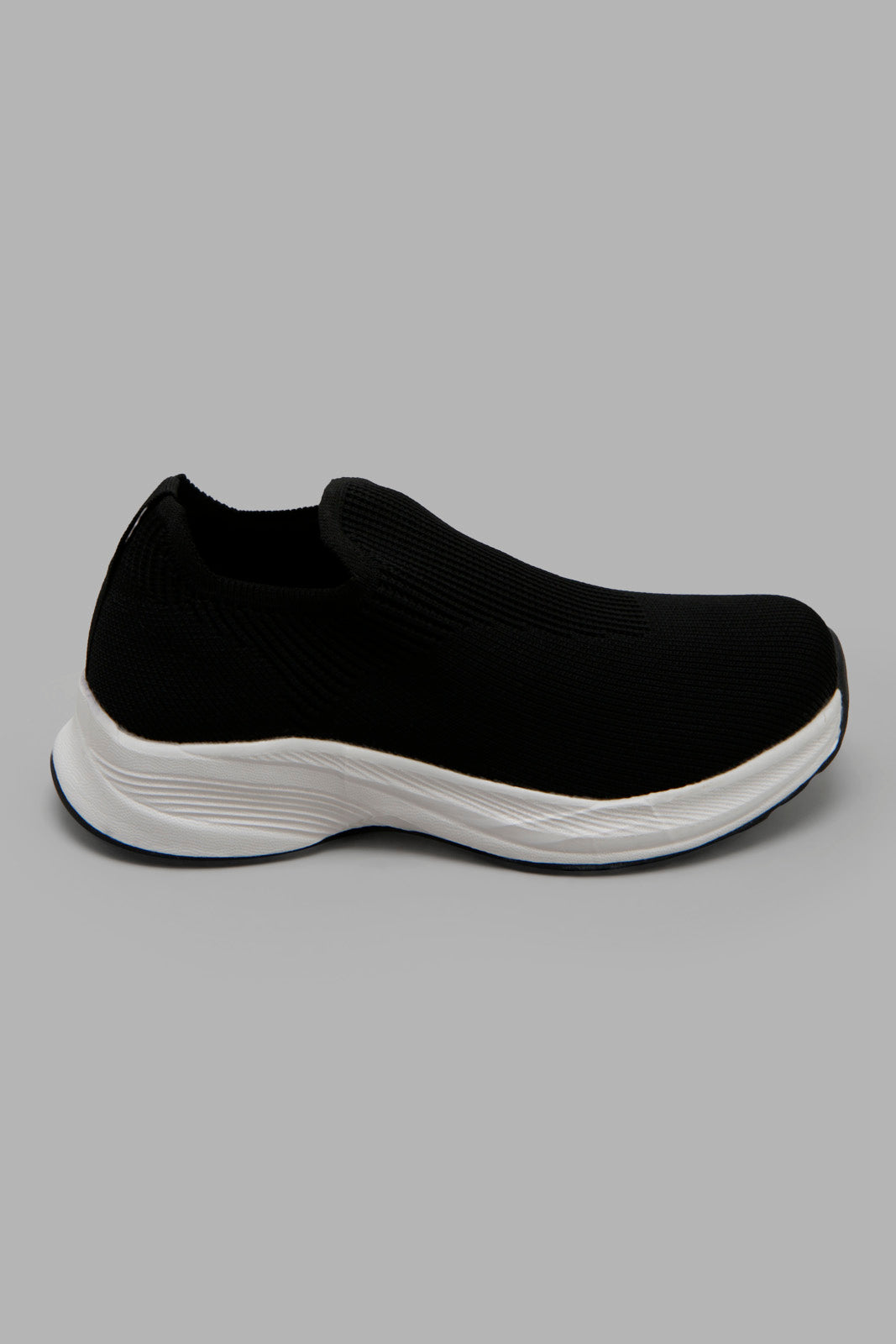 Redtag-Black-Knit-Slip-On--Senior-Boys-5 to 14 Years
