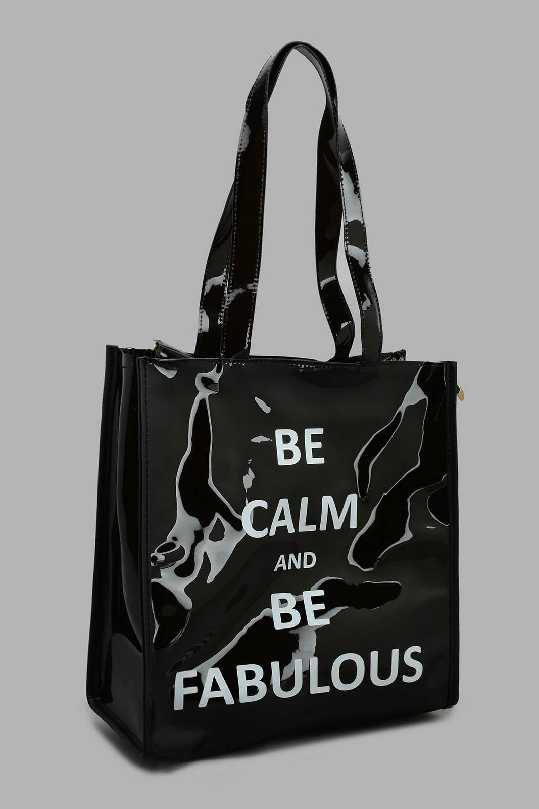 Redtag-Black-Printed-Shoppers-Category:Bags,-Colour:Black,-Filter:Women's-Accessories,-New-In,-New-In-Women-ACC,-Non-Sale,-S22B,-Section:Women,-Women-Bags-Women-