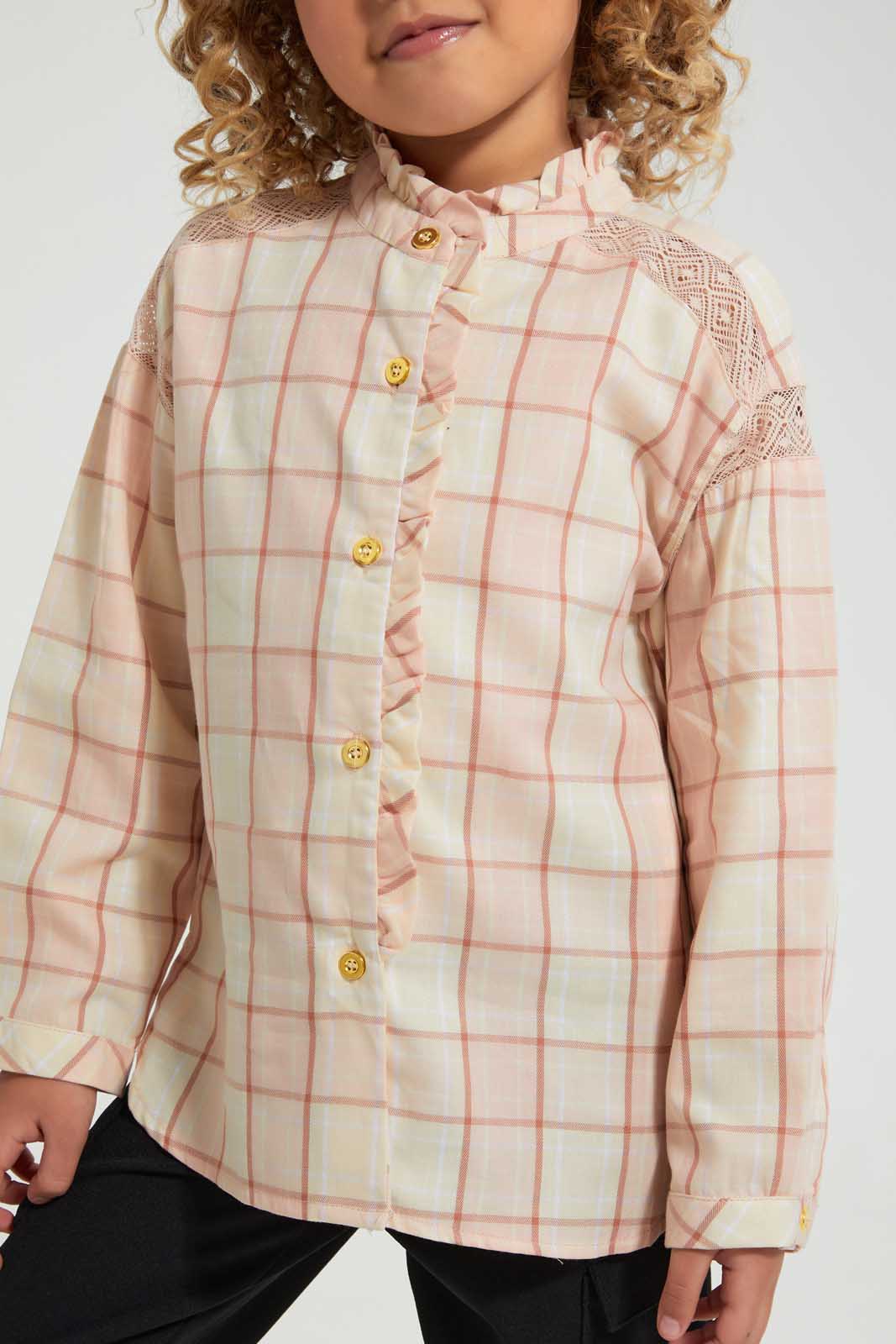 Pink Checkered Blouse