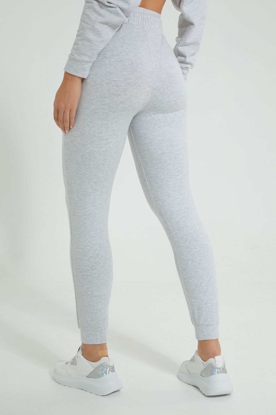 Redtag-Grey-Placement-Print-Elasticated-Hem-Jogger-Colour:Grey,-Filter:Women's-Clothing,-New-In,-New-In-Women,-Non-Sale,-S22B,-Section:Women,-Women-Trousers-Women's-