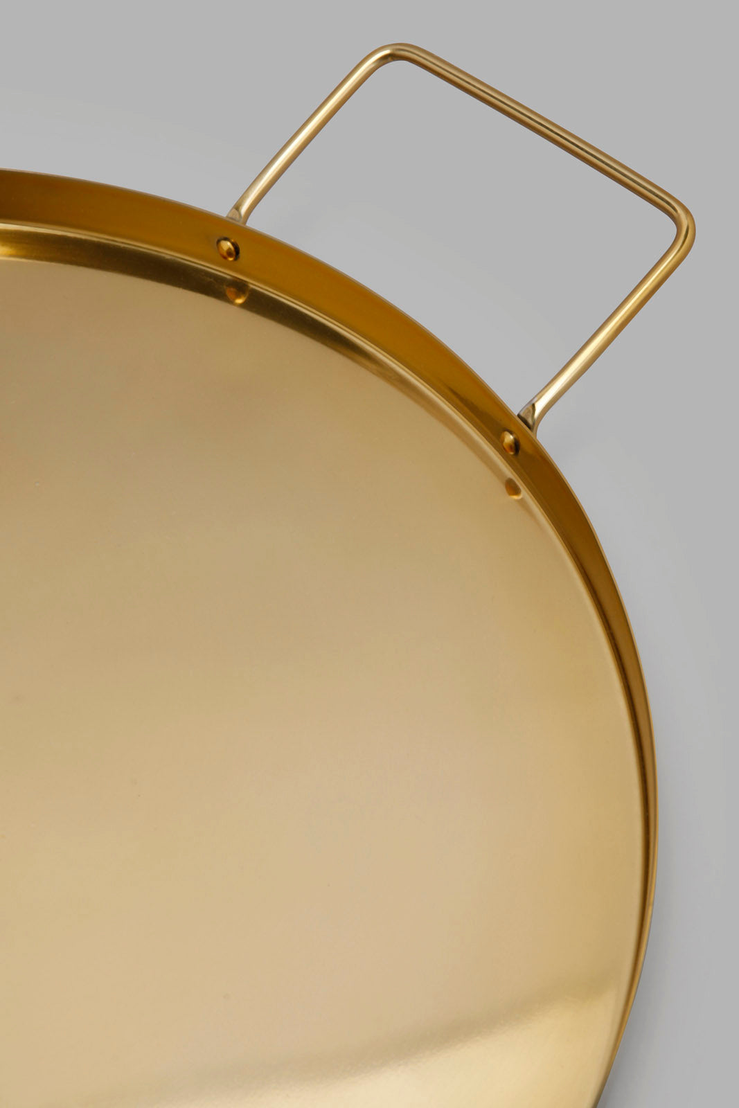 Redtag-Gold-Metal-Round-Tray-Category:Trays,-Colour:Gold,-Deals:New-In,-Filter:Home-Dining,-HMW-DIN-Serveware,-New-In-HMW-DIN,-Non-Sale,-Section:Homewares,-W22A-Home-Dining-