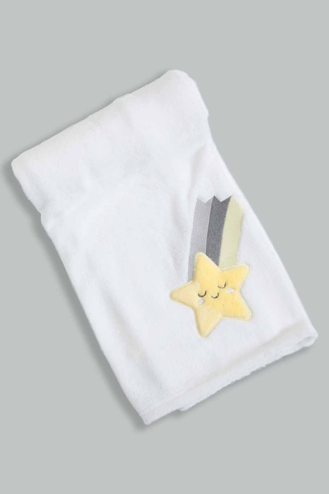 White Star Fluffy Blanket