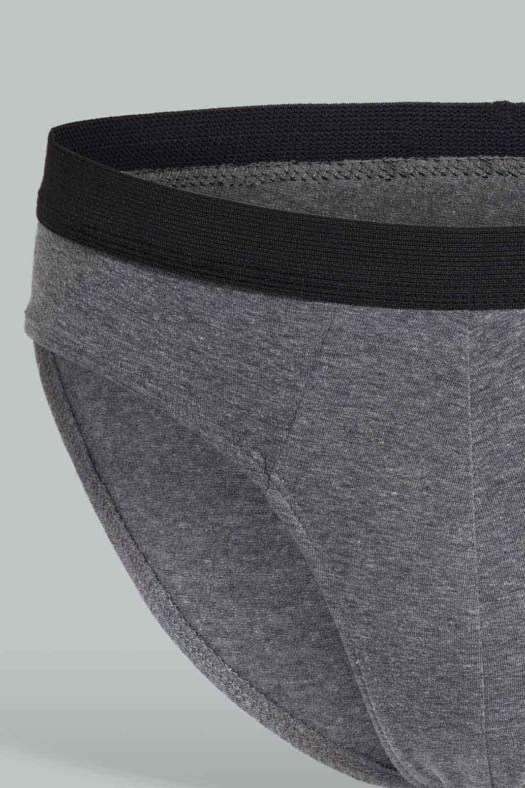 Redtag-Grey-Melange-2-Pack-Brief-365,-Category:Briefs,-Colour:Grey,-Deals:New-In,-Filter:Men's-Clothing,-Men-Briefs,-New-In-Men-APL,-Non-Sale,-Section:Men-Men's-