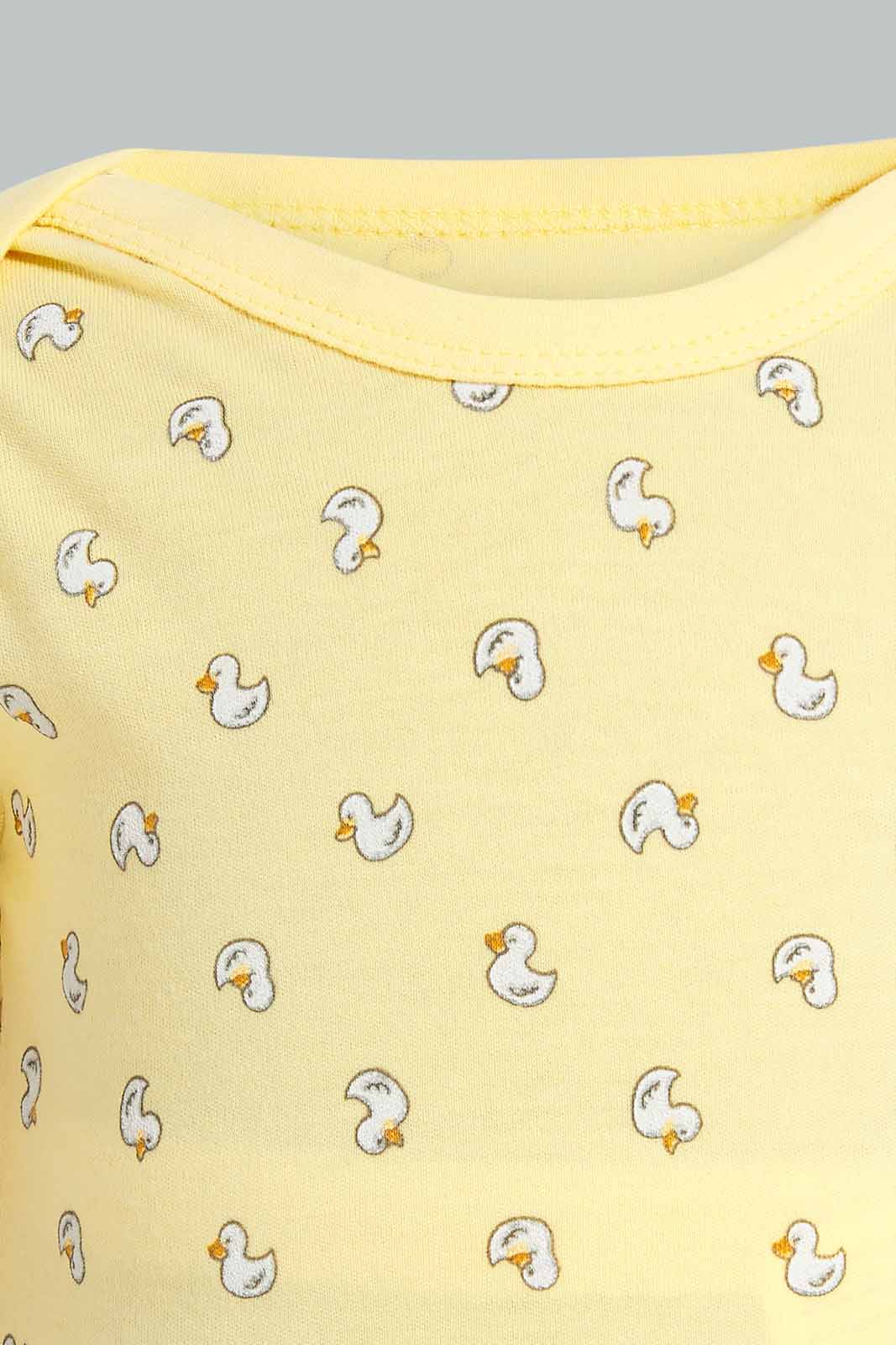Redtag-Yellow-Duck-Pieces-Gift-Set-Category:Blouses,-Colour:Ivory,-Deals:New-In,-EID,-Filter:Women's-Clothing,-New-In-Women,-Non-Sale,-Section:Women,-W22O,-Women-Blouses-Baby-0 to 12 Months
