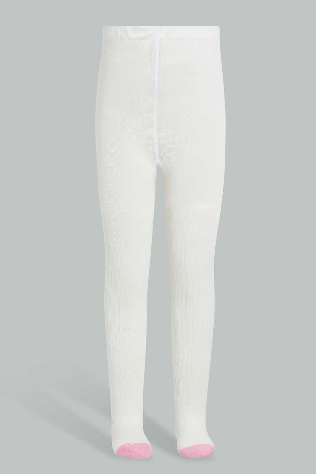 Redtag-White-Tights-For-Girls-365,-BTS,-Category:Tights,-Colour:White,-Deals:New-In,-ESS,-Filter:Girls-(2-to-8-Yrs),-GIR-Tights,-IMP,-NDAY,-New-In-GIR-APL,-Section:Girls-(0-to-14Yrs)-Girls-2 to 8 Years