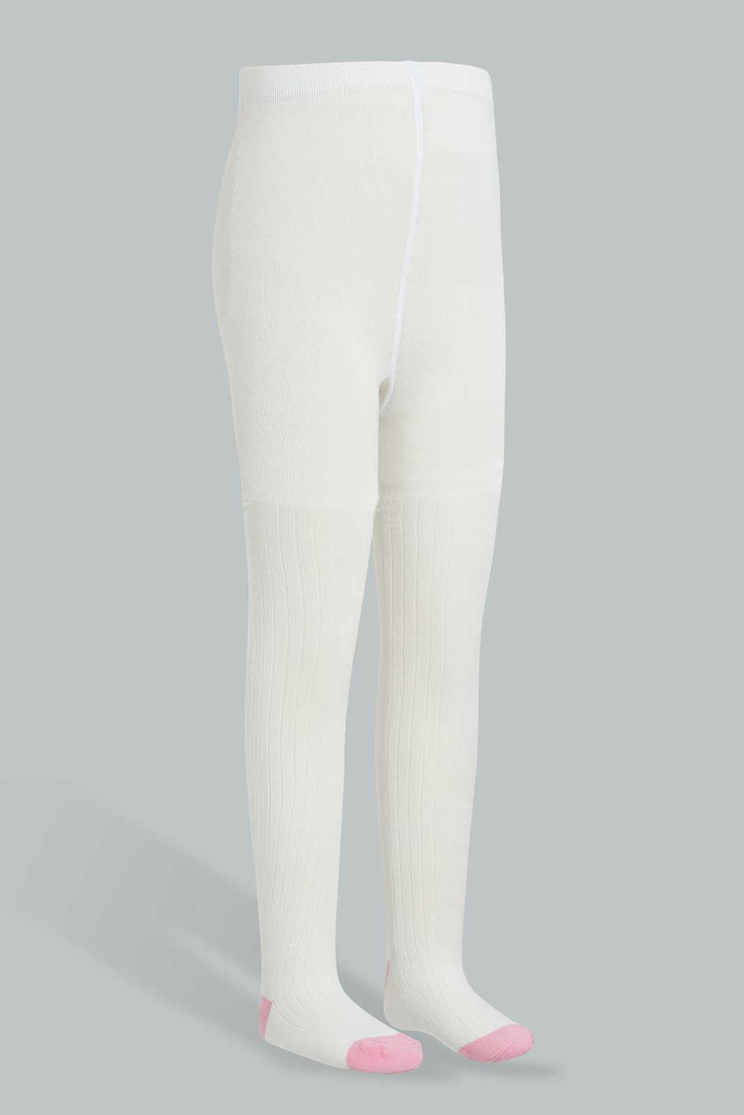 Redtag-White-Tights-For-Girls-365,-BTS,-Category:Tights,-Colour:White,-Deals:New-In,-ESS,-Filter:Girls-(2-to-8-Yrs),-GIR-Tights,-IMP,-NDAY,-New-In-GIR-APL,-Section:Girls-(0-to-14Yrs)-Girls-2 to 8 Years