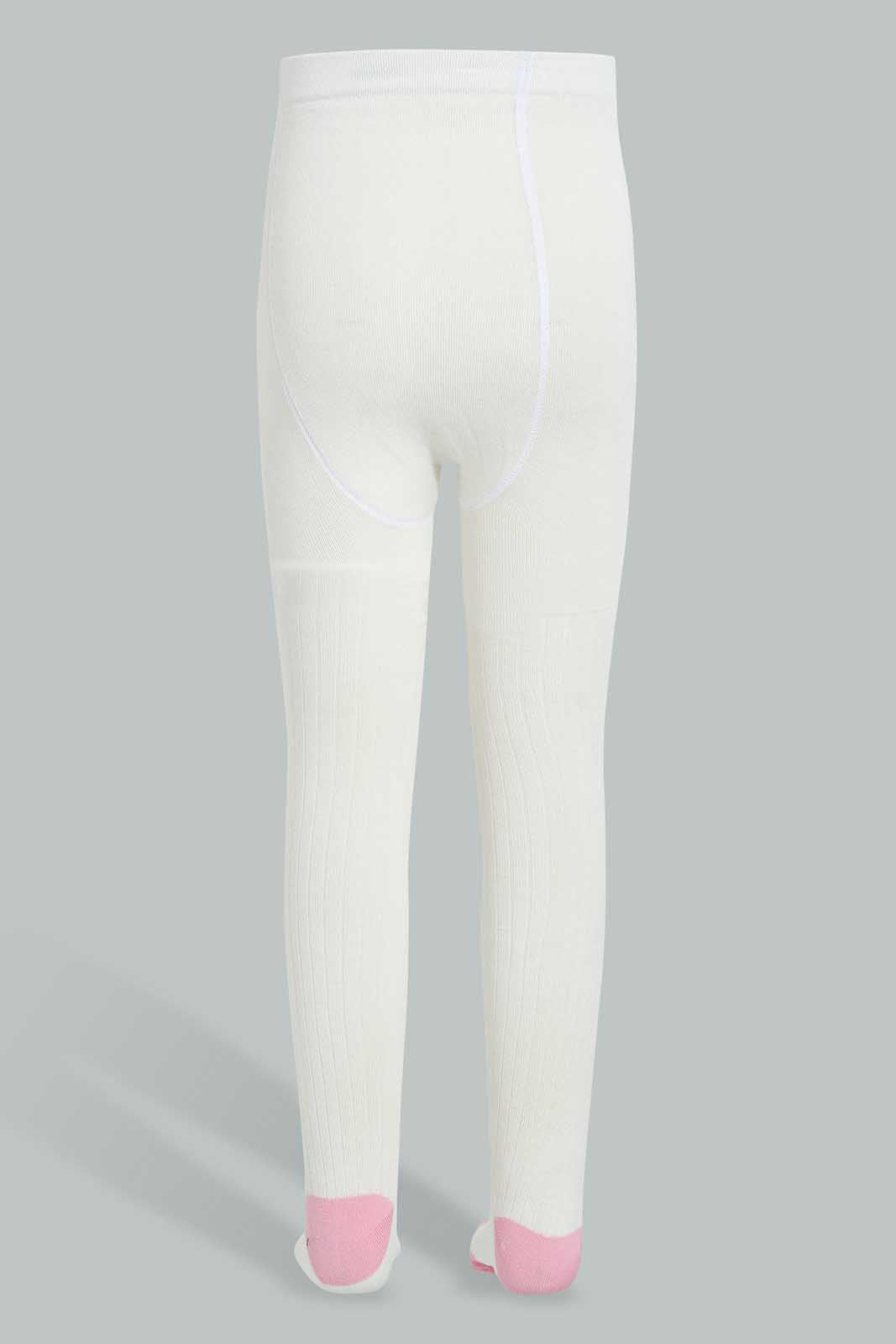 Redtag-White-Tights-For-Girls-365,-BTS,-Category:Tights,-Colour:White,-Deals:New-In,-ESS,-Filter:Girls-(2-to-8-Yrs),-GIR-Tights,-IMP,-NDAY,-New-In-GIR-APL,-Section:Girls-(0-to-14Yrs)-Girls-2 to 8 Years