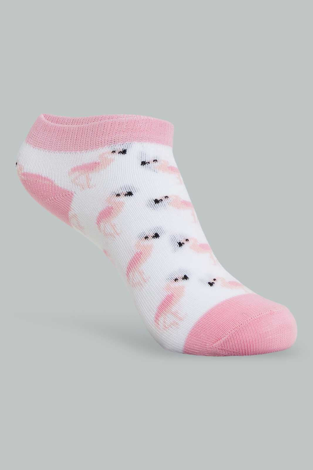 Redtag-Assorted-Ankle-Socks-Ankle-Socks-Girls-2 to 8 Years