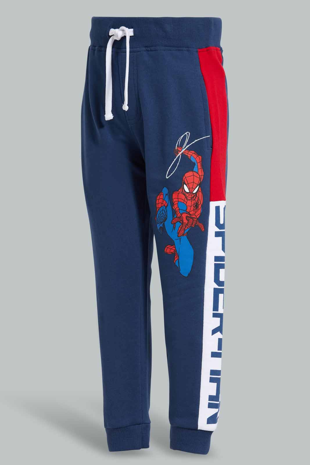 Redtag-Blue-Spiderman-Jogpant-BOY-Joggers,-Category:Joggers,-CHR,-Colour:Blue,-Deals:2-For-90,-Deals:New-In,-Filter:Boys-(2-to-8-Yrs),-New-In-BOY-APL,-S22C,-Section:Kidswear,-TBL-Boys-