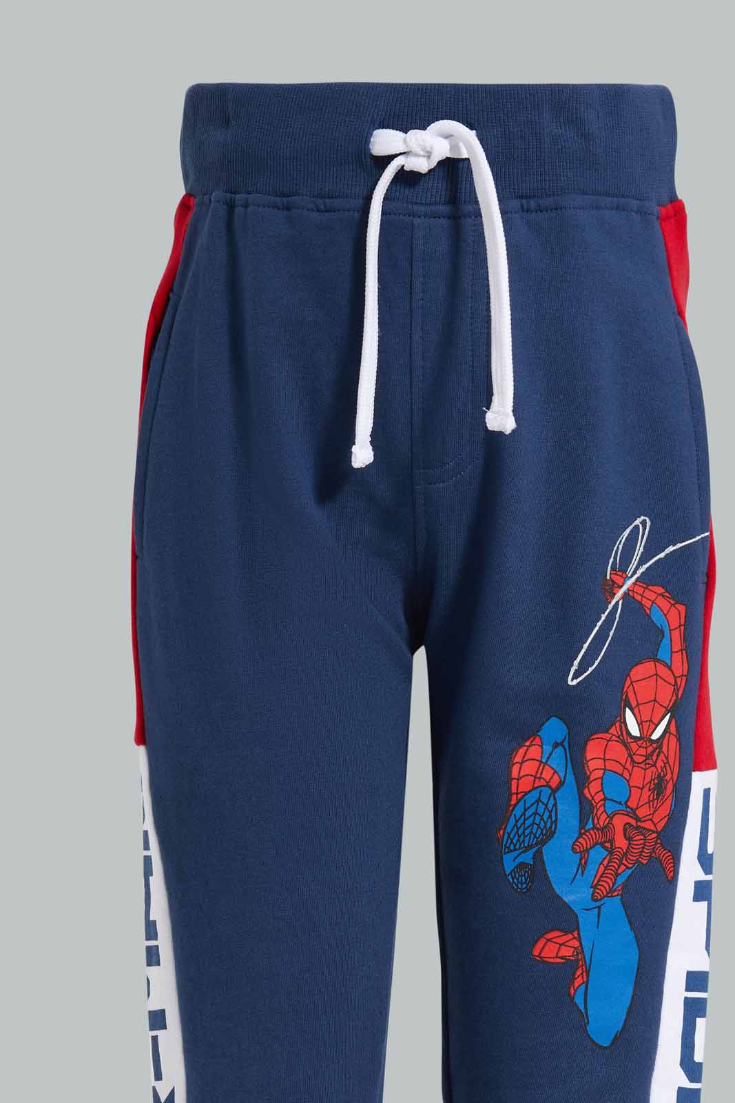 Redtag-Blue-Spiderman-Jogpant-BOY-Joggers,-Category:Joggers,-CHR,-Colour:Blue,-Deals:2-For-90,-Deals:New-In,-Filter:Boys-(2-to-8-Yrs),-New-In-BOY-APL,-S22C,-Section:Kidswear,-TBL-Boys-