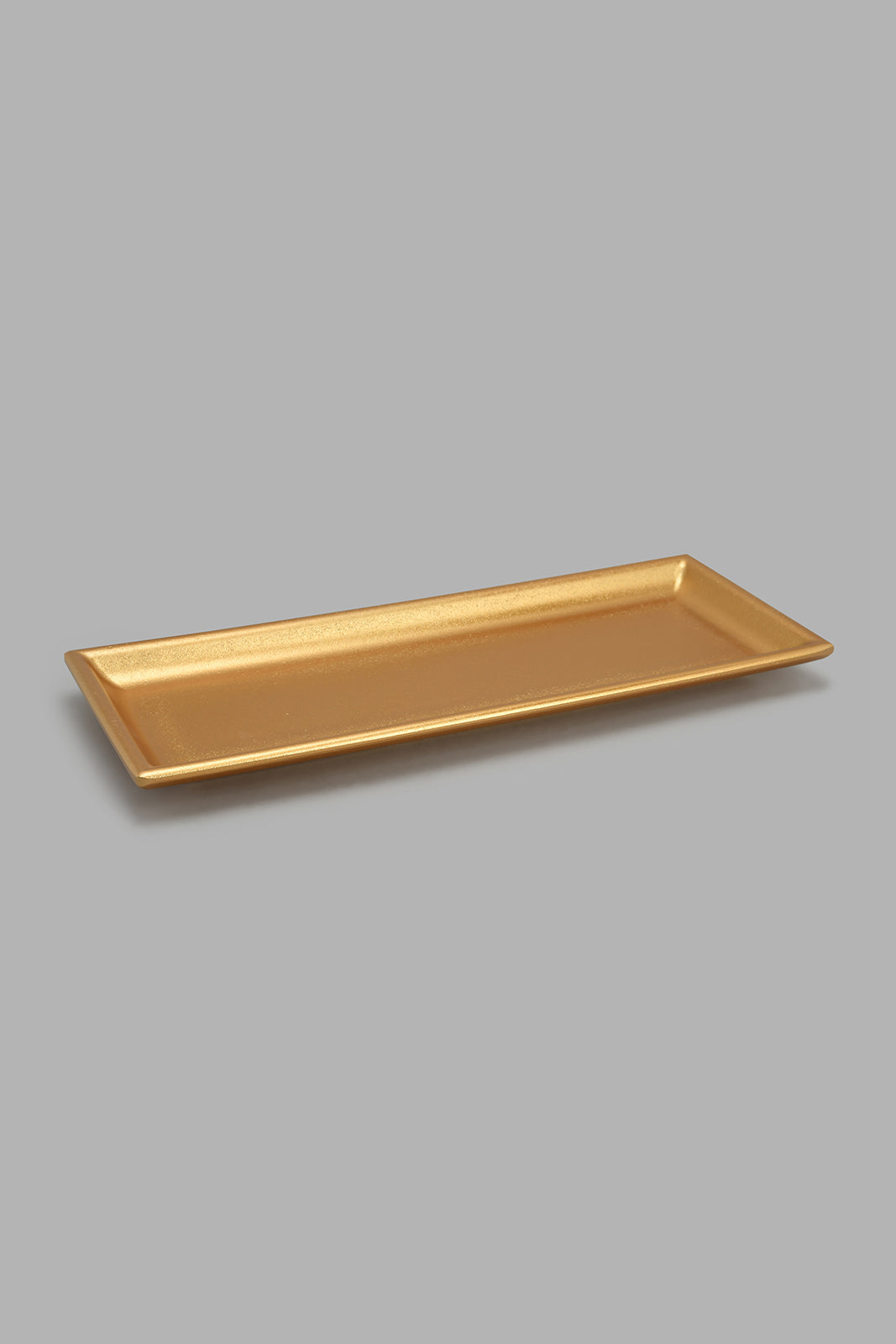 Gold Tray With Candle Holder Set (4 Piece)