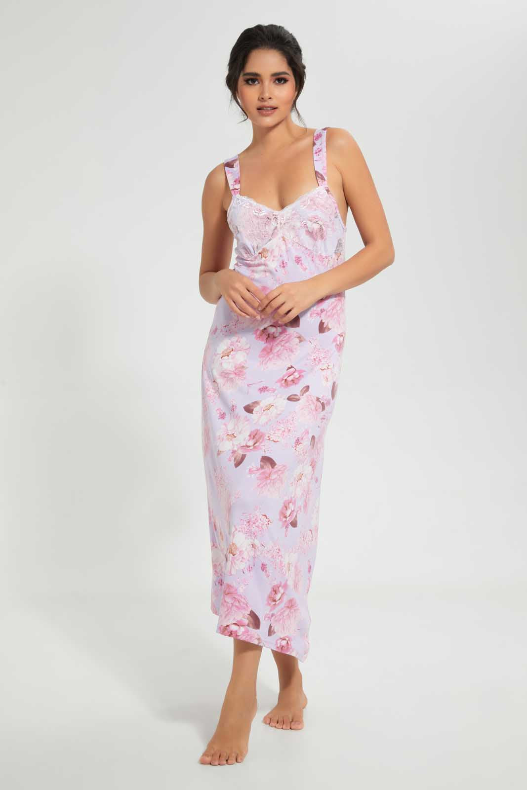 Lilac Floral Chemise