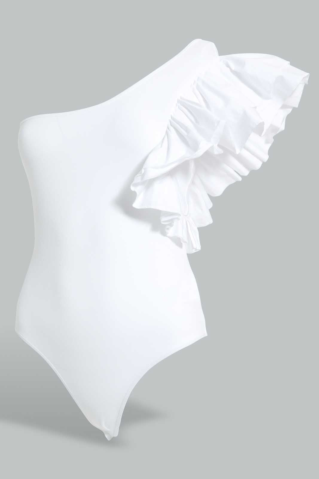 Redtag-Black-Assymetric-Ruffle-Body-Suit-Plain-T-Shirts-Women's-