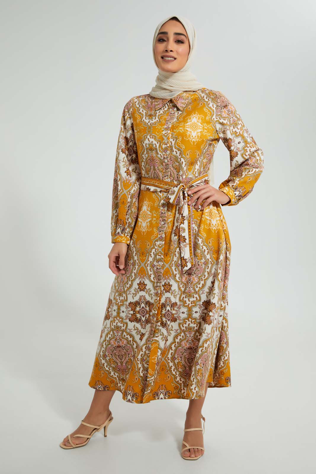 Redtag-Assorted-Printed-Shirt-Dress-Dresses-Women's-