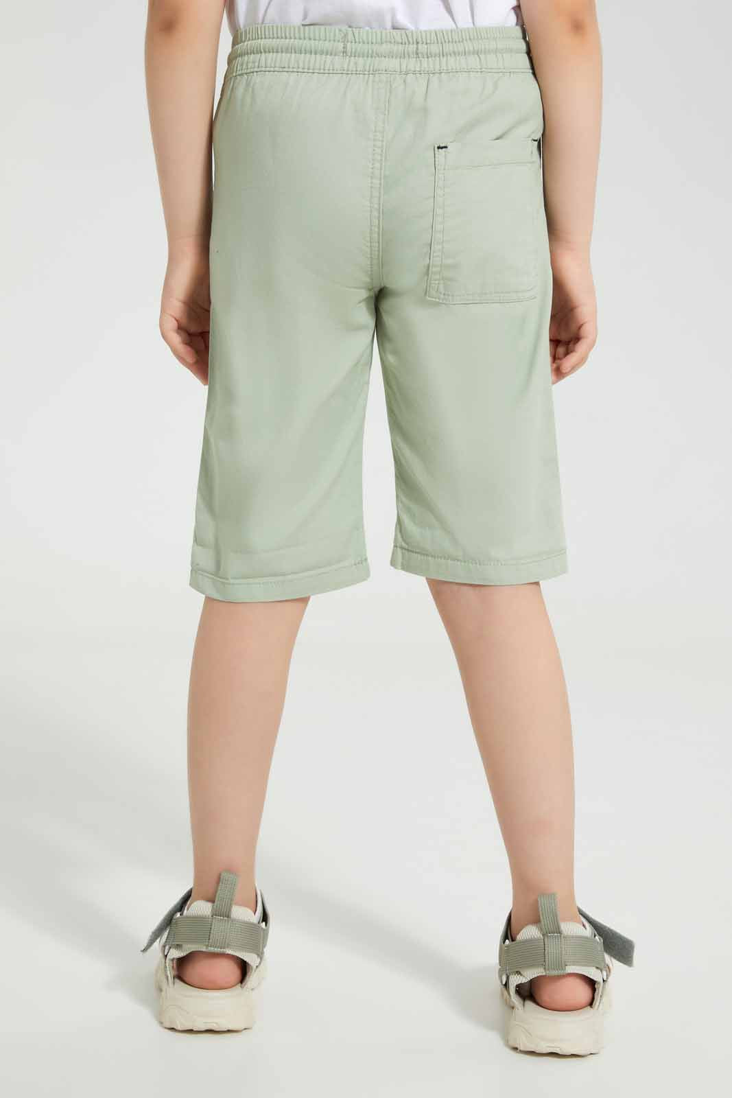 Redtag-Mint-Pullon-Short-Chino-Shorts-Boys-2 to 8 Years