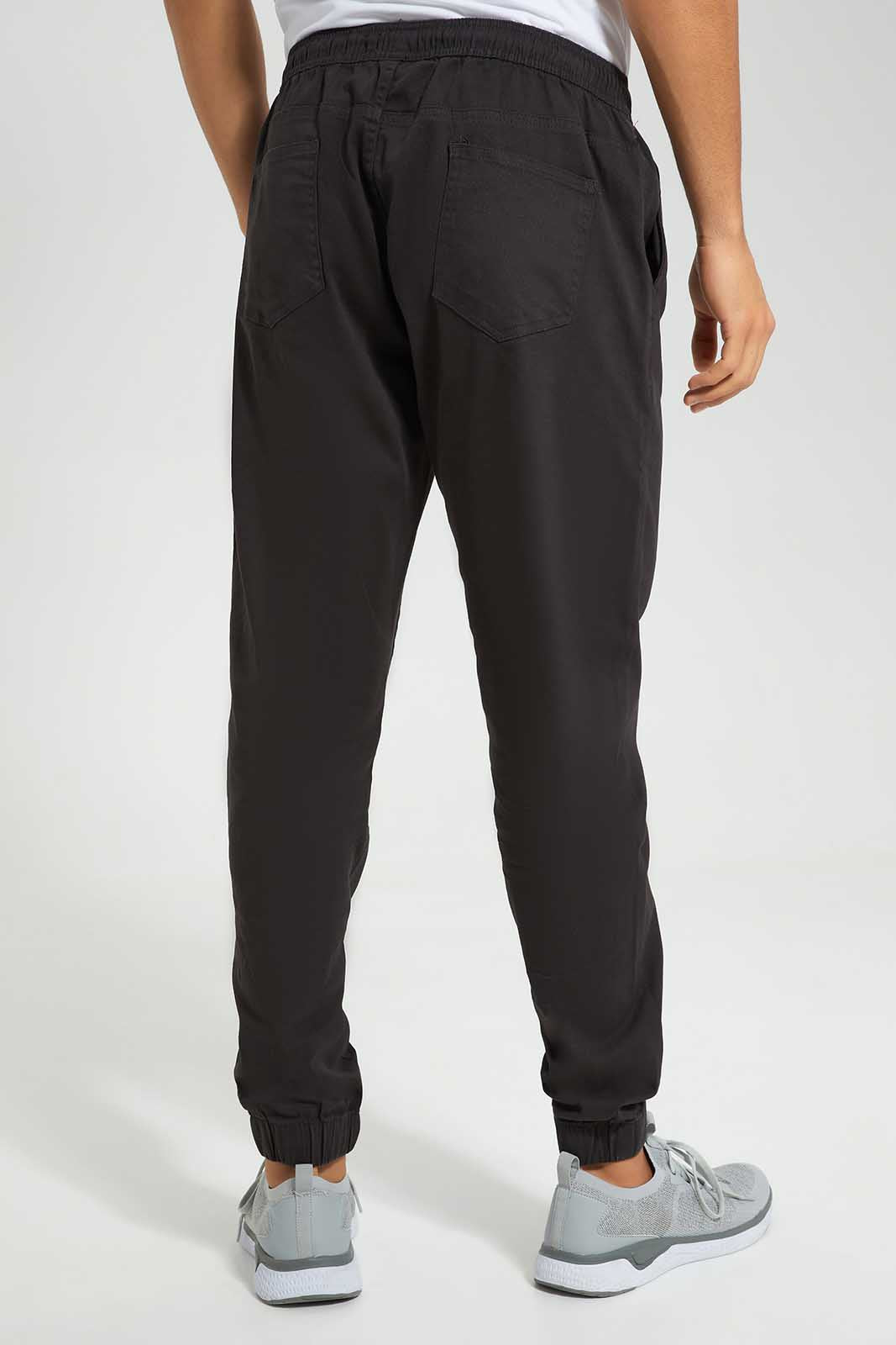 Redtag-Black-Slim-Fit-Jogger-Category:Trousers,-Colour:Black,-Deals:New-In,-Filter:Men's-Clothing,-Men-Trousers,-New-In-Men-APL,-Non-Sale,-S22C,-Section:Men,-TBL-Men's-