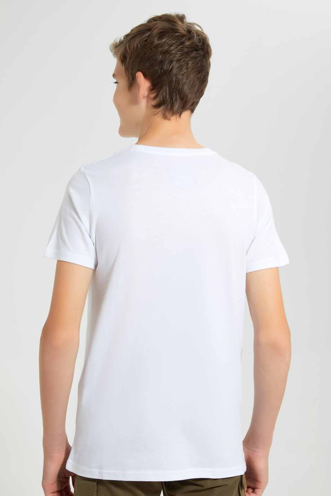 Redtag-White-Los-Angeles-T-Shirt-Graphic-T-Shirts-Senior-Boys-9 to 14 Years