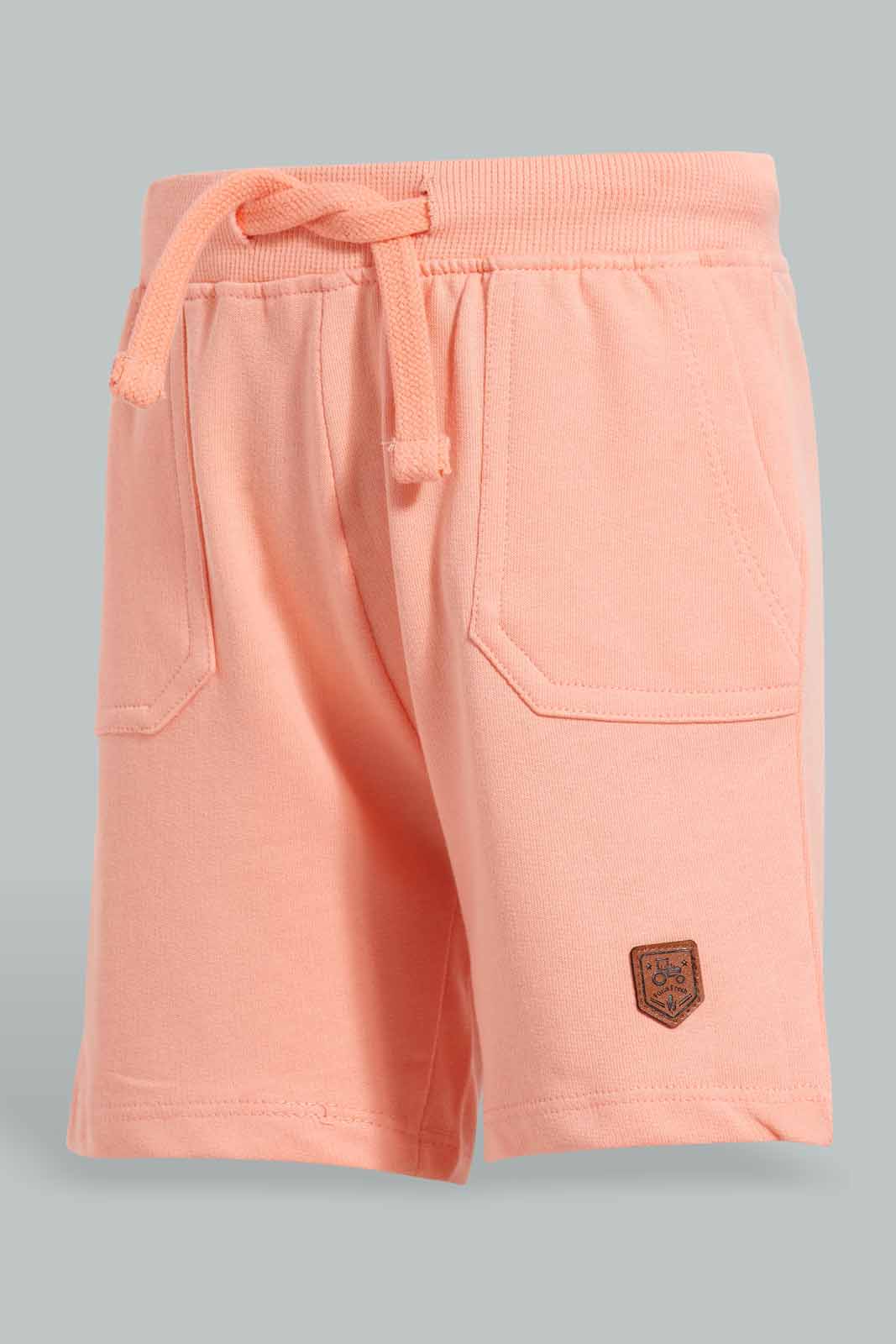 Redtag-Pink-Active-Short-Active-Shorts-Infant-Boys-3 to 24 Months