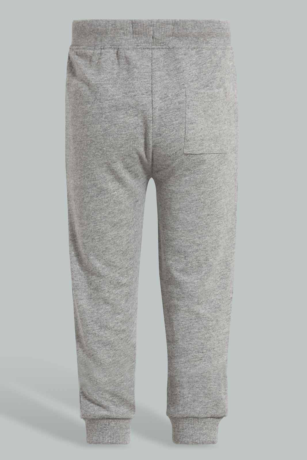 Redtag-Grey-Active-Pant-Joggers-Infant-Boys-3 to 24 Months