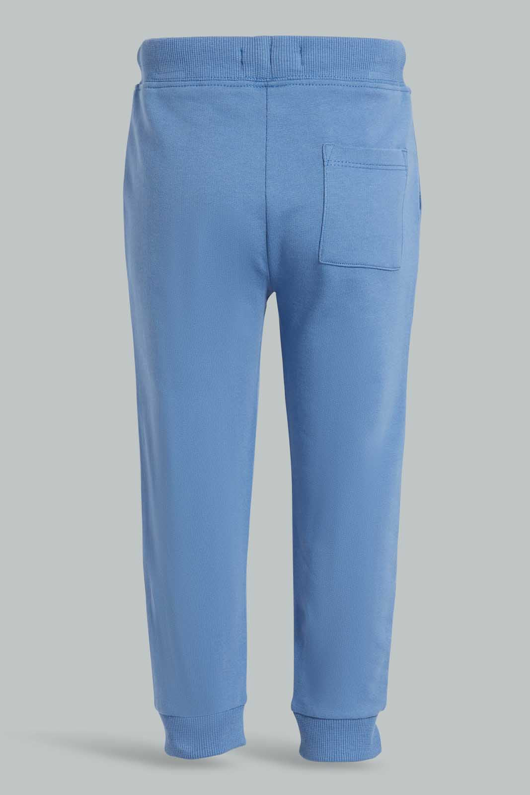 Redtag-Petrol-Blue--Active-Pant-Joggers-Infant-Boys-3 to 24 Months