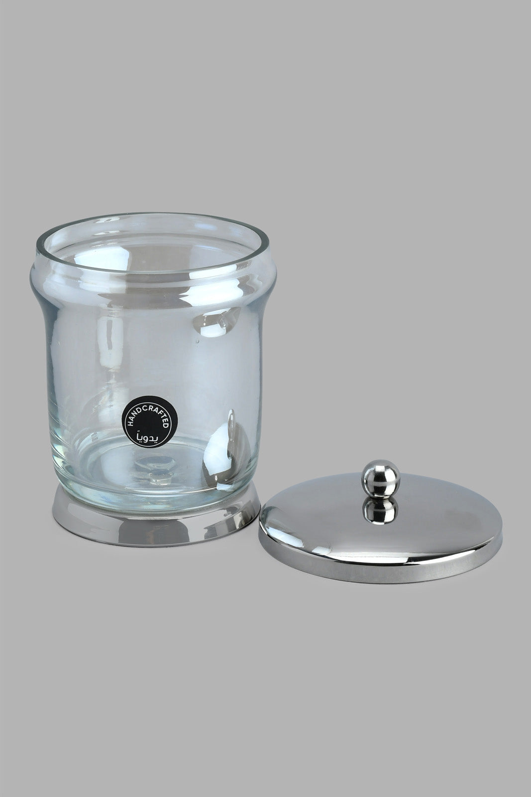 Silver Cotton Jar
