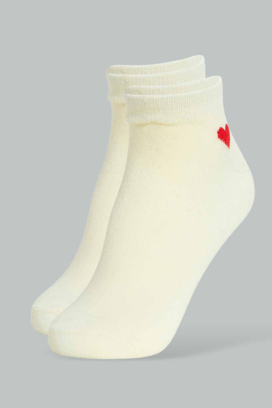 Redtag-Assorted-Heart-Printed-Ankle-Socks-(5-Pack)-Ankle-Socks-Women's-