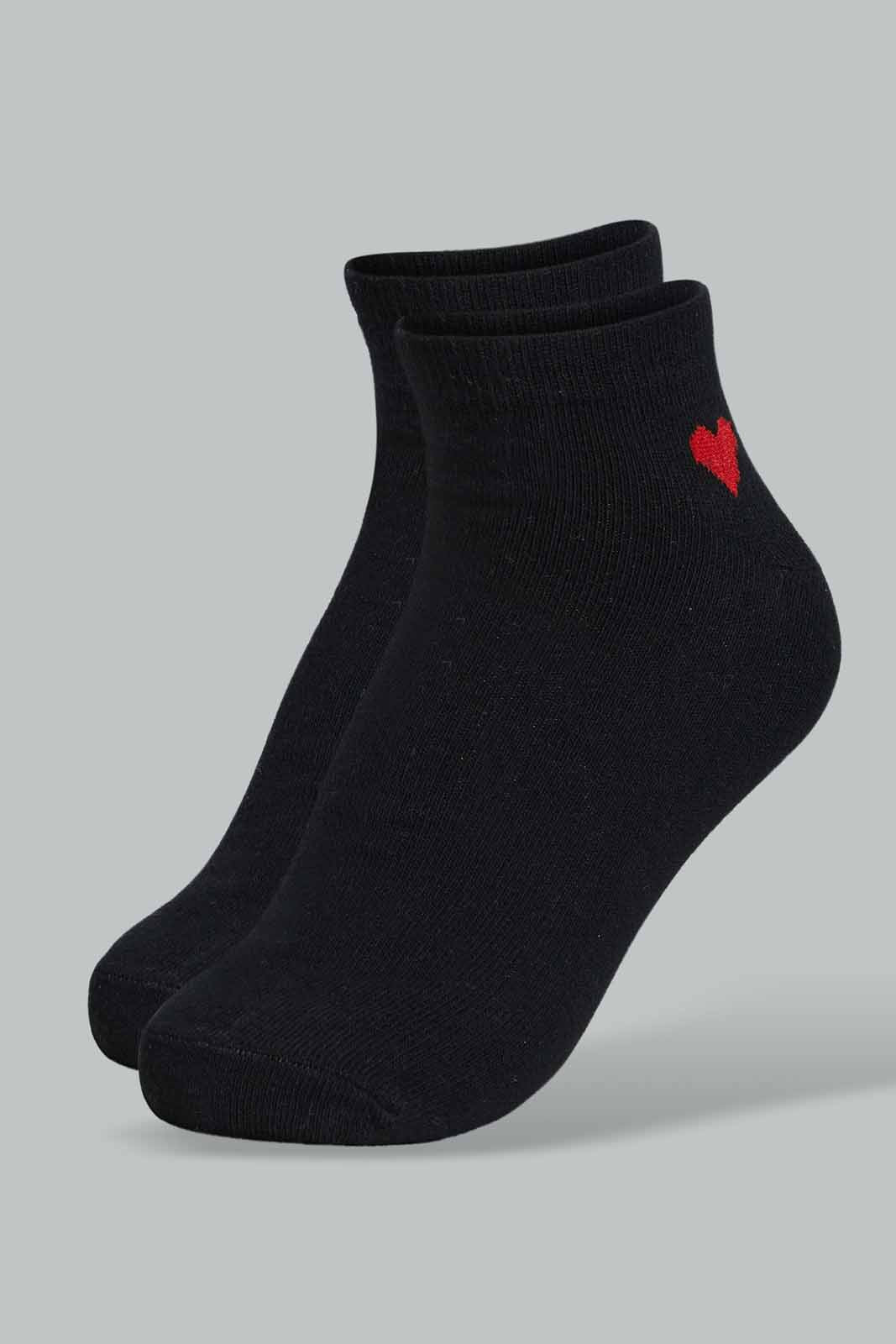 Redtag-Assorted-Heart-Printed-Ankle-Socks-(5-Pack)-Ankle-Socks-Women's-