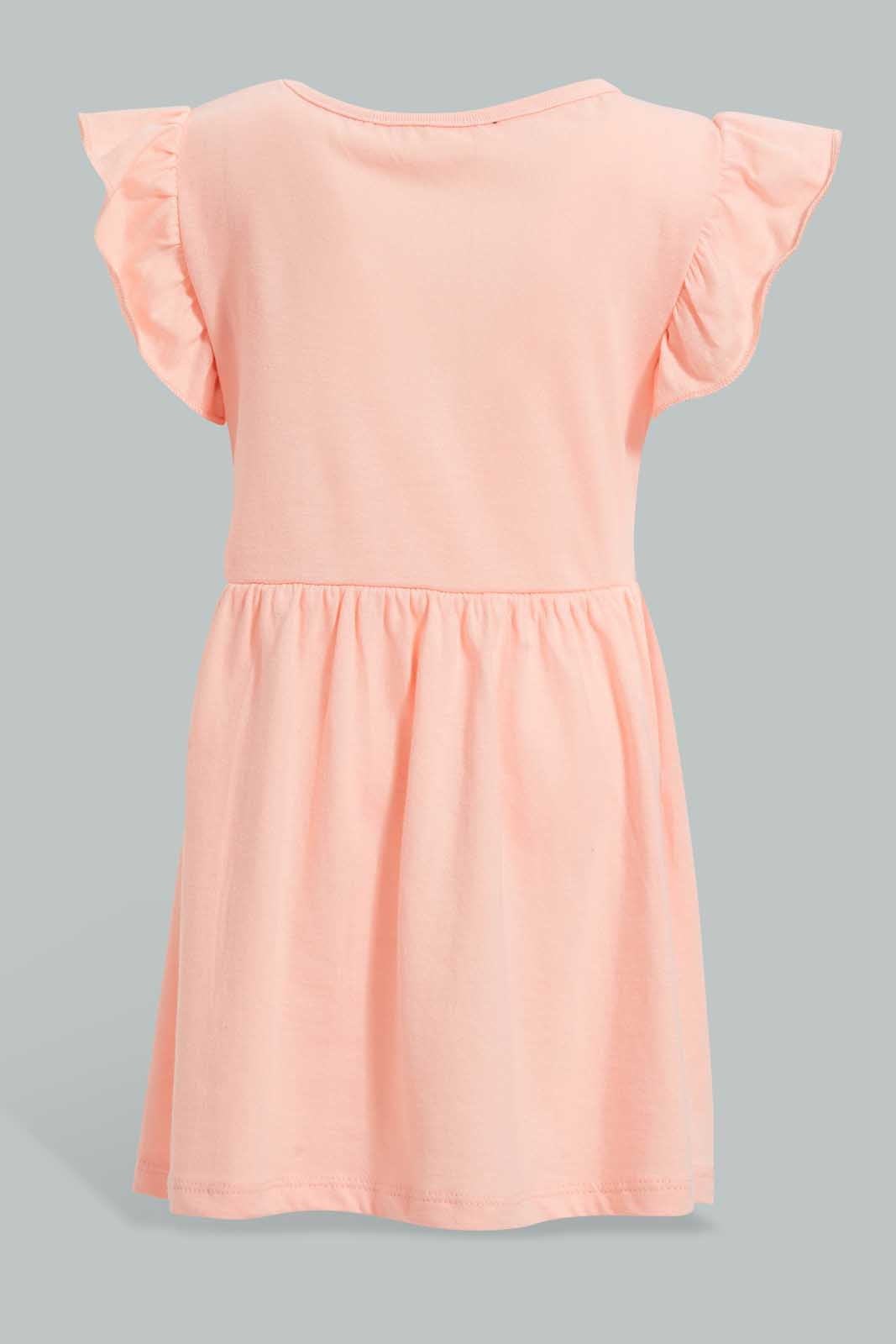 Redtag-Multi-Colour-2Pc-Pack-Knit-Dress-Dresses-Infant-Girls-3 to 24 Months