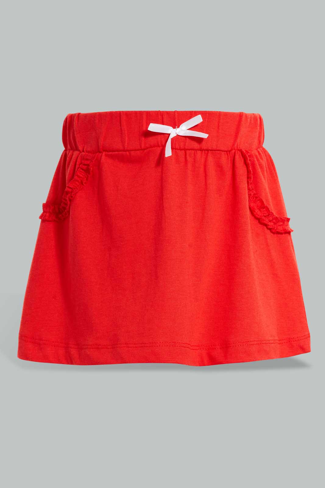 Redtag-Assorted-2Pk-Knit-Skirt-Skirts-Infant-Girls-3 to 24 Months