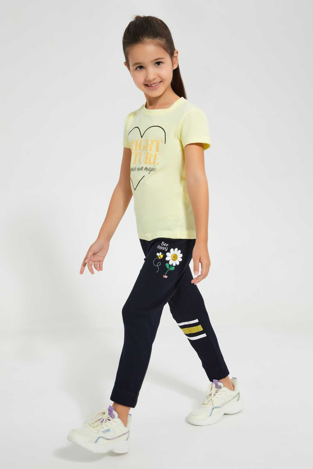 Redtag-Navy-Be-Happy-Active-Pant-Bundle,-Category:Joggers,-Colour:Navy,-Deals:Sale,-Filter:Girls-(2-to-8-Yrs),-Girls-Joggers,-S22C,-Sale-GIR-APL,-Section:Girls-(0-to-14Yrs),-TBL-Girls-2 to 8 Years