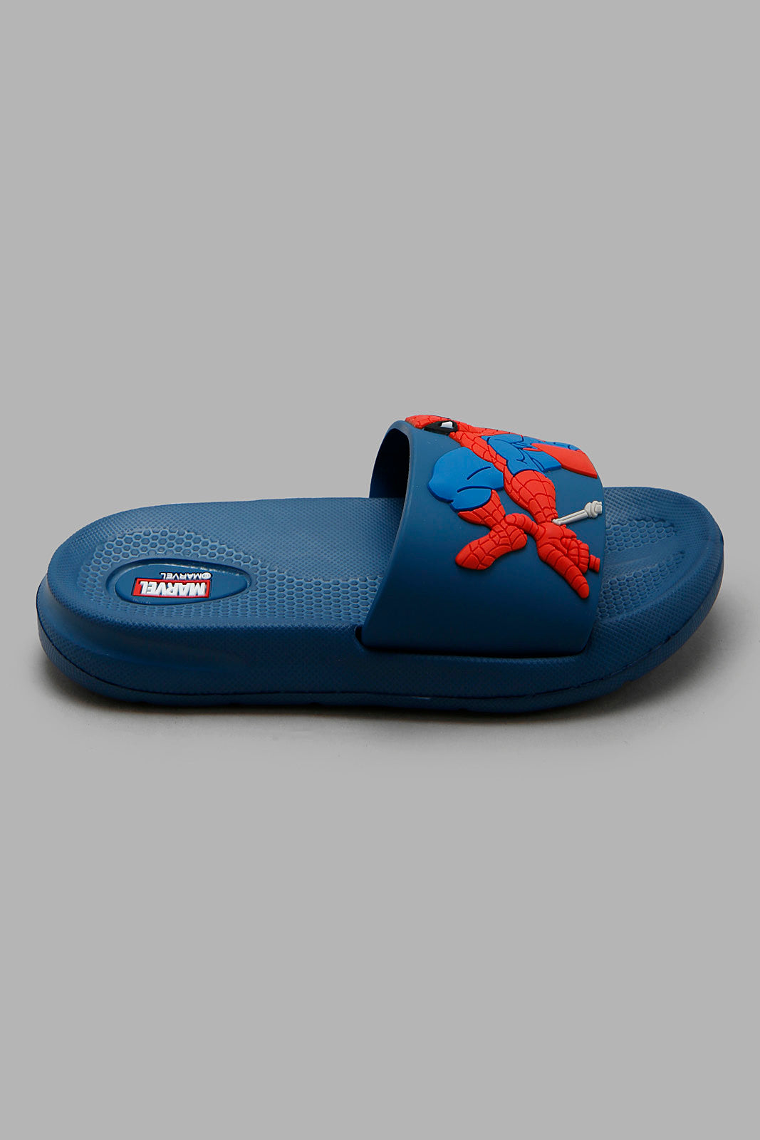 Redtag-Navy-Spiderman-Character-Slide-BOY-Flip-Flops,-Category:Flip-Flops,-CHR,-Colour:Navy,-Deals:New-In,-Filter:Boys-Footwear-(3-to-5-Yrs),-New-In-BOY-FOO,-Non-Sale,-Section:Boys-(0-to-14Yrs),-W22O-Boys-3 to 5 Years