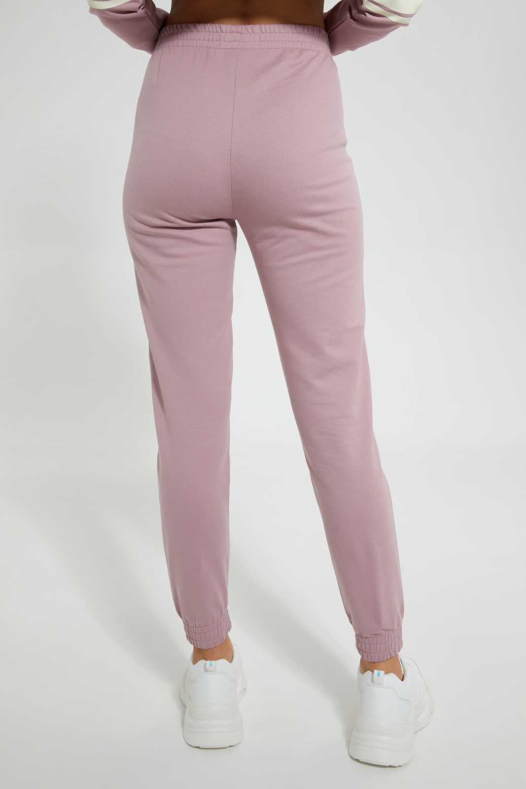 Redtag-Grey-Melange-Graphic-Print-Pant-Loungewear-Women's-
