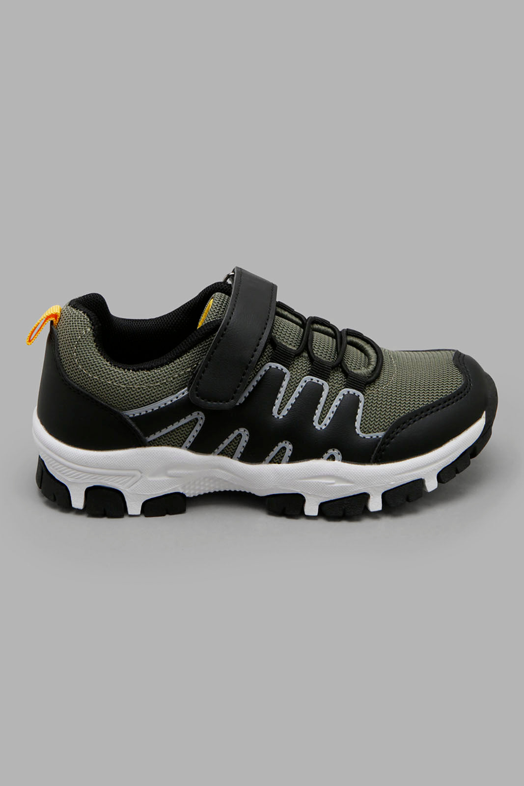 Redtag-Olive-Rubber-Overlay-Trekker-BOY-Trainers,-Category:Trainers,-Colour:Olive,-Filter:Boys-Footwear-(3-to-5-Yrs),-New-In,-New-In-BOY-FOO,-Non-Sale,-Section:Boys-(0-to-14Yrs),-W22O-Boys-3 to 5 Years