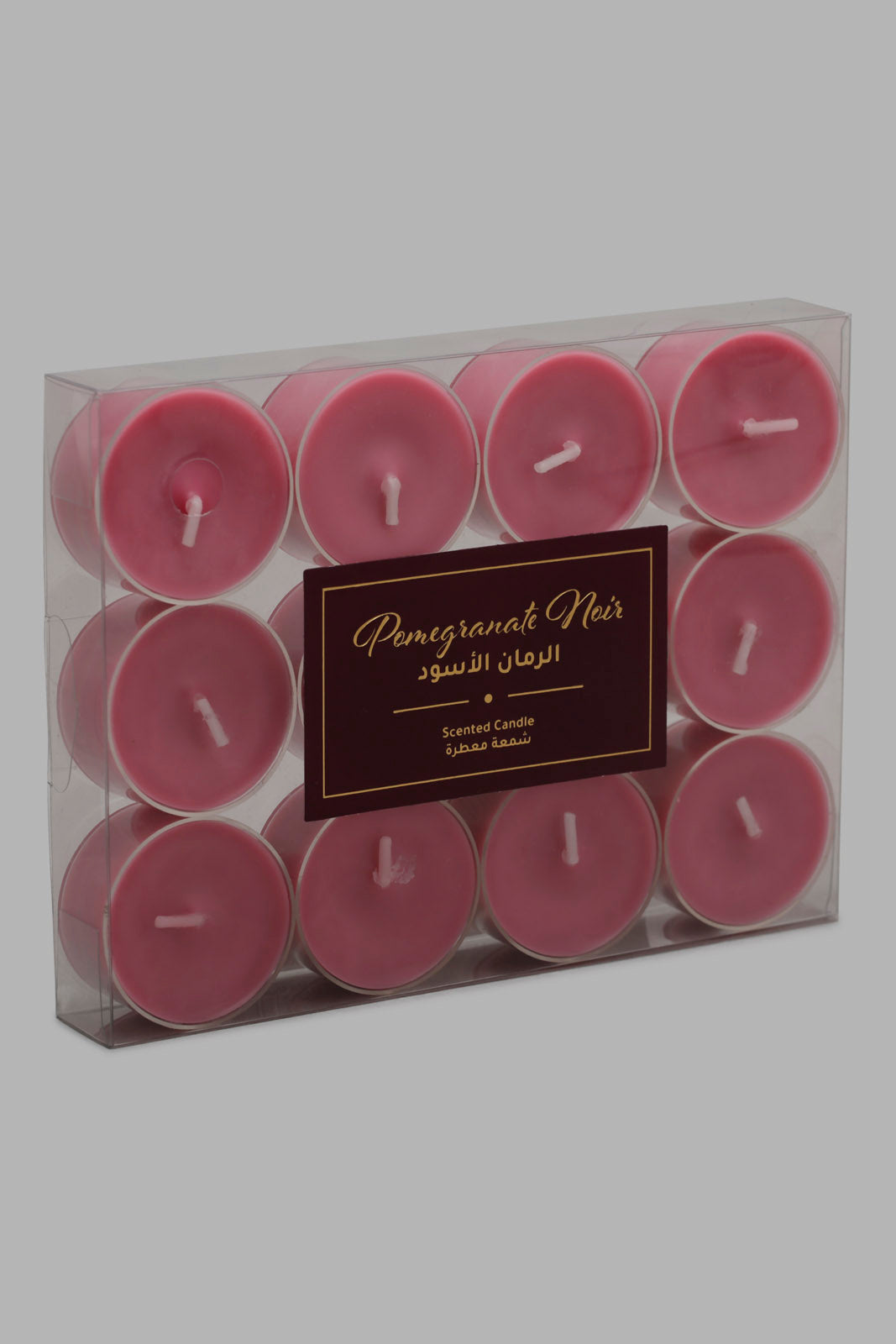Redtag-Pomegranate-Noir-T-Light-Candle-Category:Candles,-Colour:Pink,-Deals:New-In,-Filter:Home-Decor,-HMW-HOM-Candle-&-Fragrances,-New-In-HMW-HOM,-Non-Sale,-Section:Homewares,-W22O-Home-Decor-